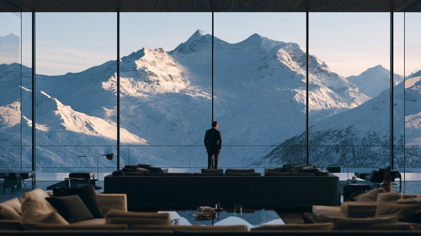 Private mountain residence prepared for guests in Switzerland
